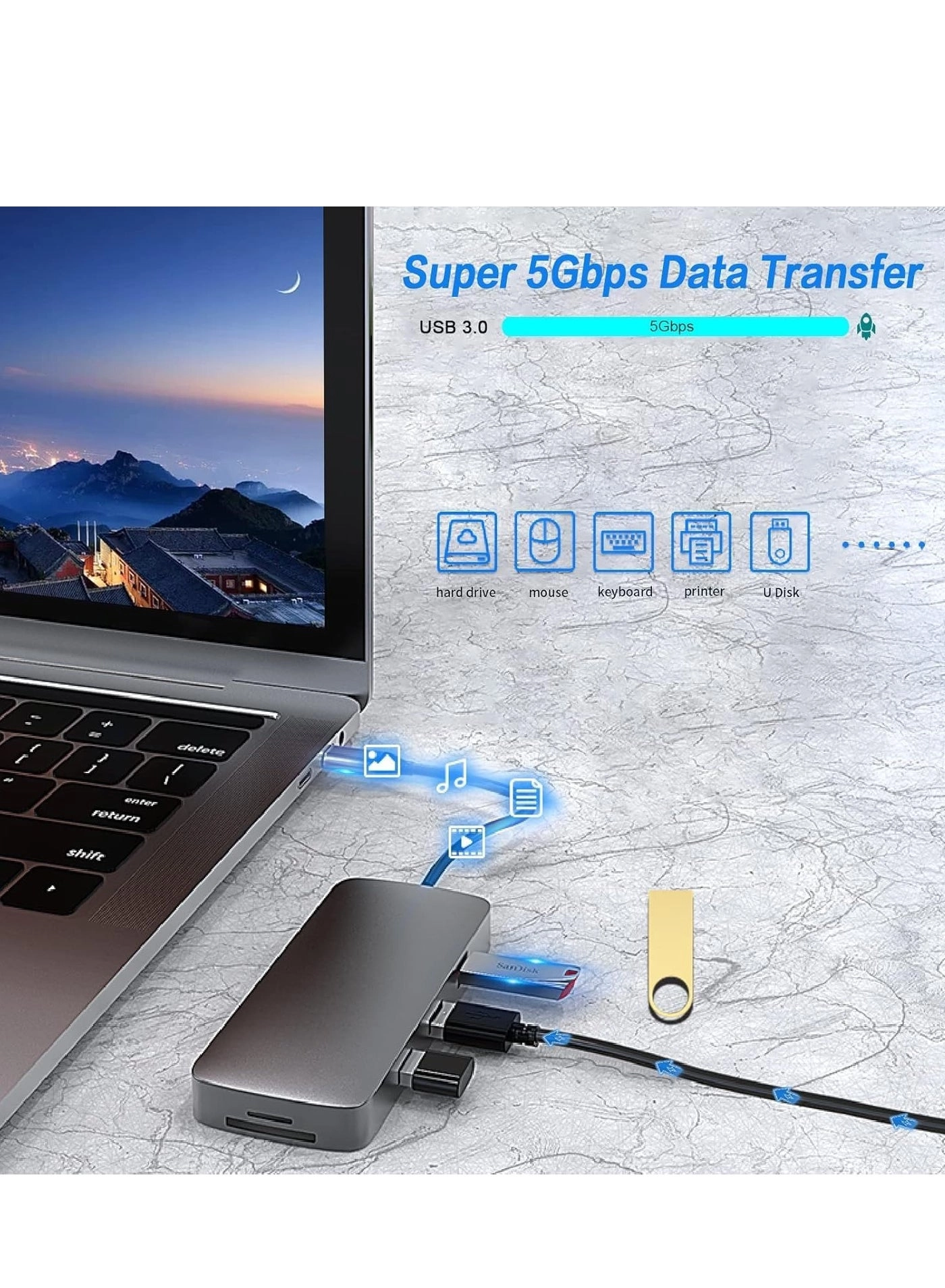 USB C Hub Docking Station