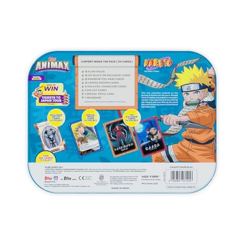Naruto Animax 2024 Official Naruto Collectible Card Game (Blaster Tin) - English 110pcs