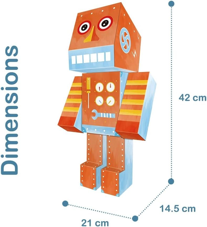 DIY Doodle Colouring Art Kit - Robot - 3+ years