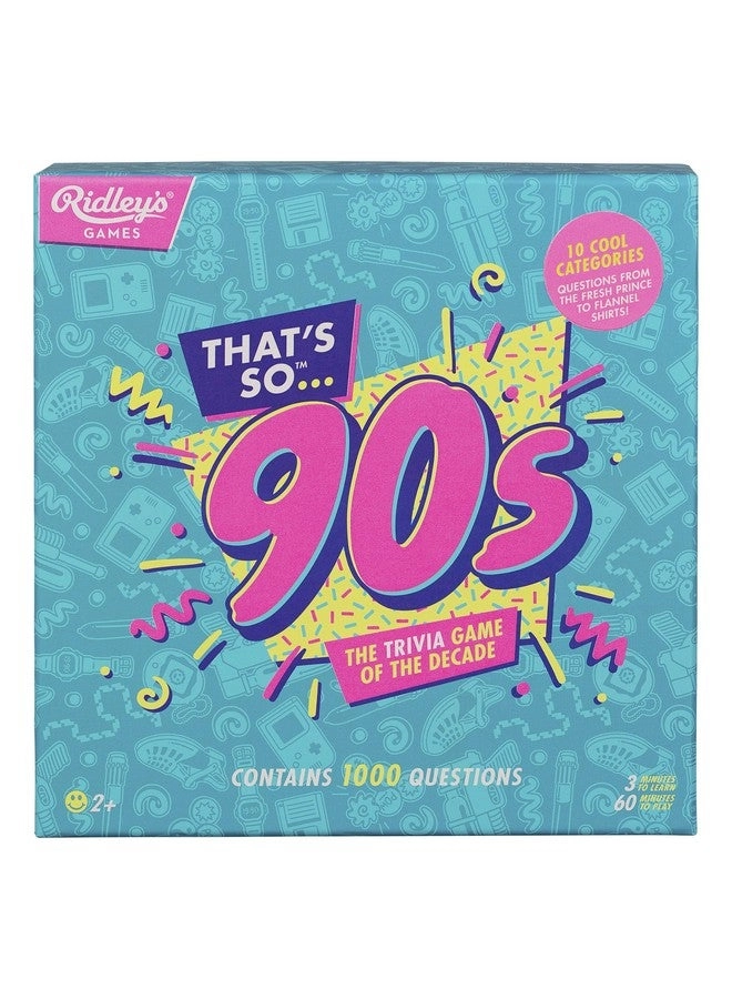 Thats So 90s Trivia Card Game