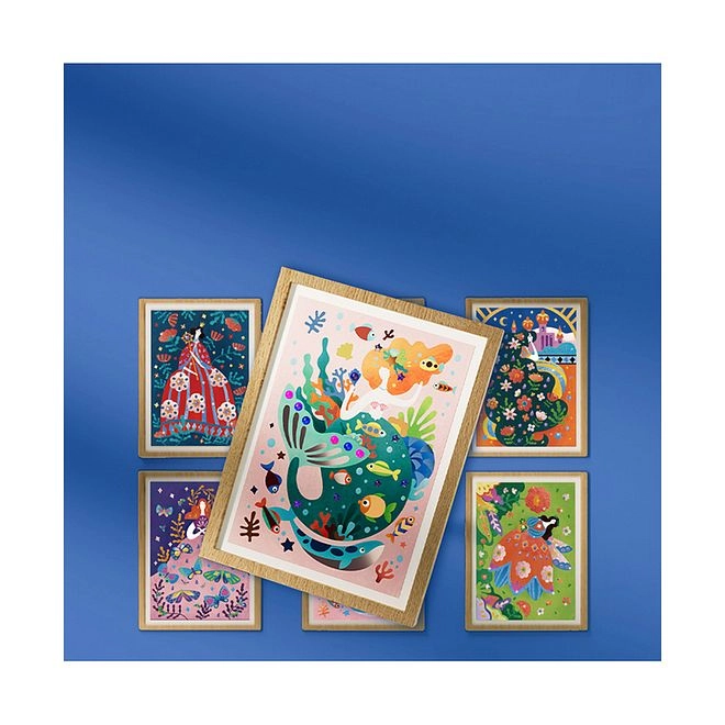 Gold Foil Sticker Book 4 pcs
