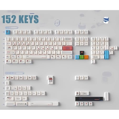 PBT Dye Sub Custom Keycaps - 152 Keys Cherry Profile