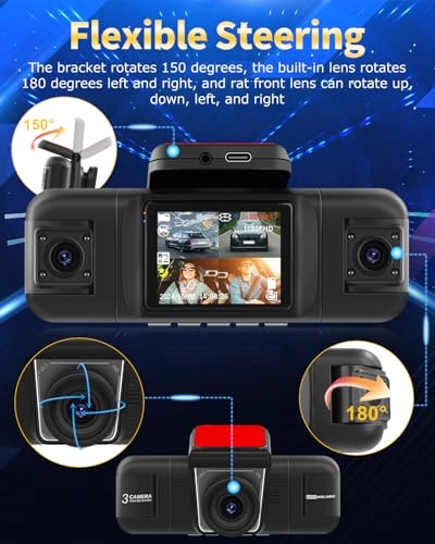 4 Channel Front and Rear Dash Cam - 1080P