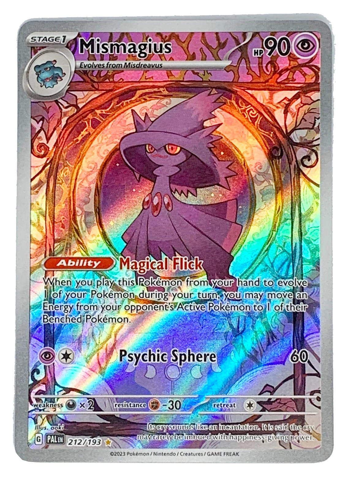 Pokémon Mismagius 212/193 - Paldea Evolved