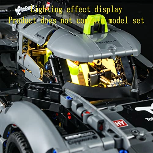 LED Lighting Kit for Technic 42156 - Acrylonitrile Butadiene Styrene Peugeot 9X8 24H Le Mans Hybrid Hypercar 1