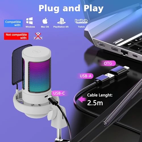 ME6S 3.5mm-Mini-Jack+USB Microphone