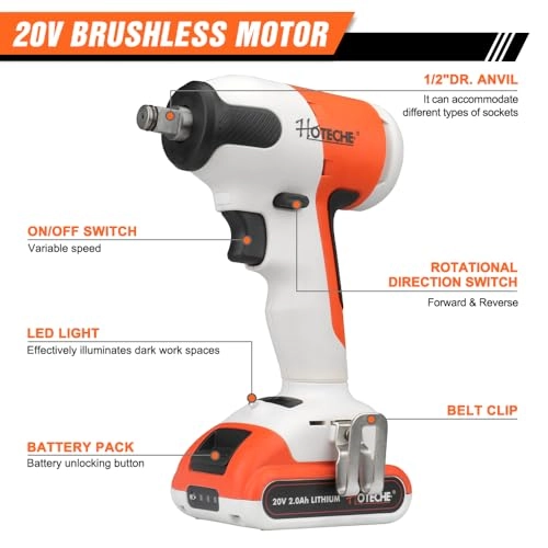 Cordless Drill + Cordless Impact Driver - 2 x 2.0Ah 20V