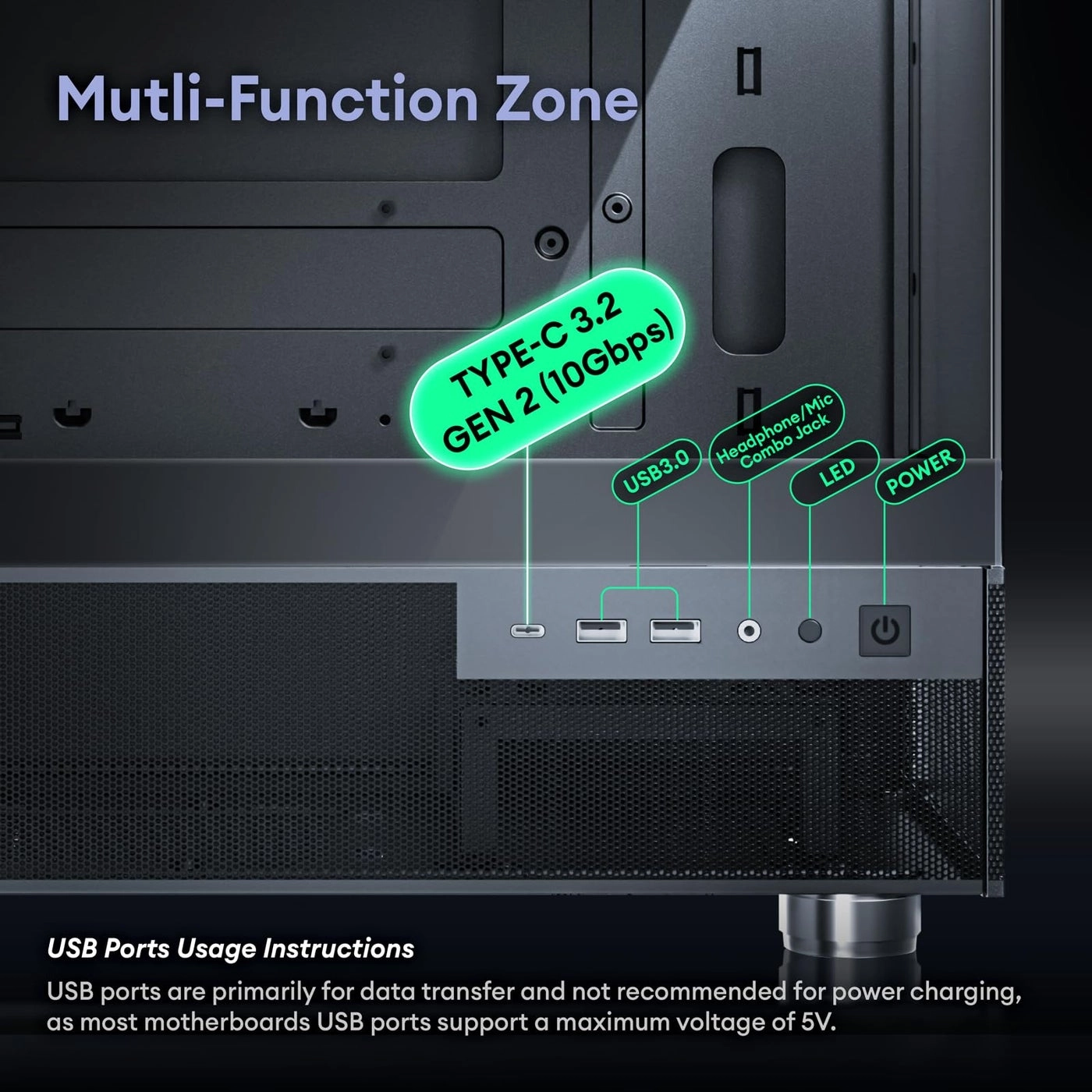 Aqua 3 - Panoramic View Tempered Glass Side Panel Micro ATX