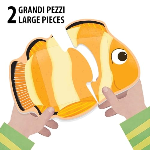 Tactile Animals Montessori Puzzle - 12 months - 4 years 2 pieces