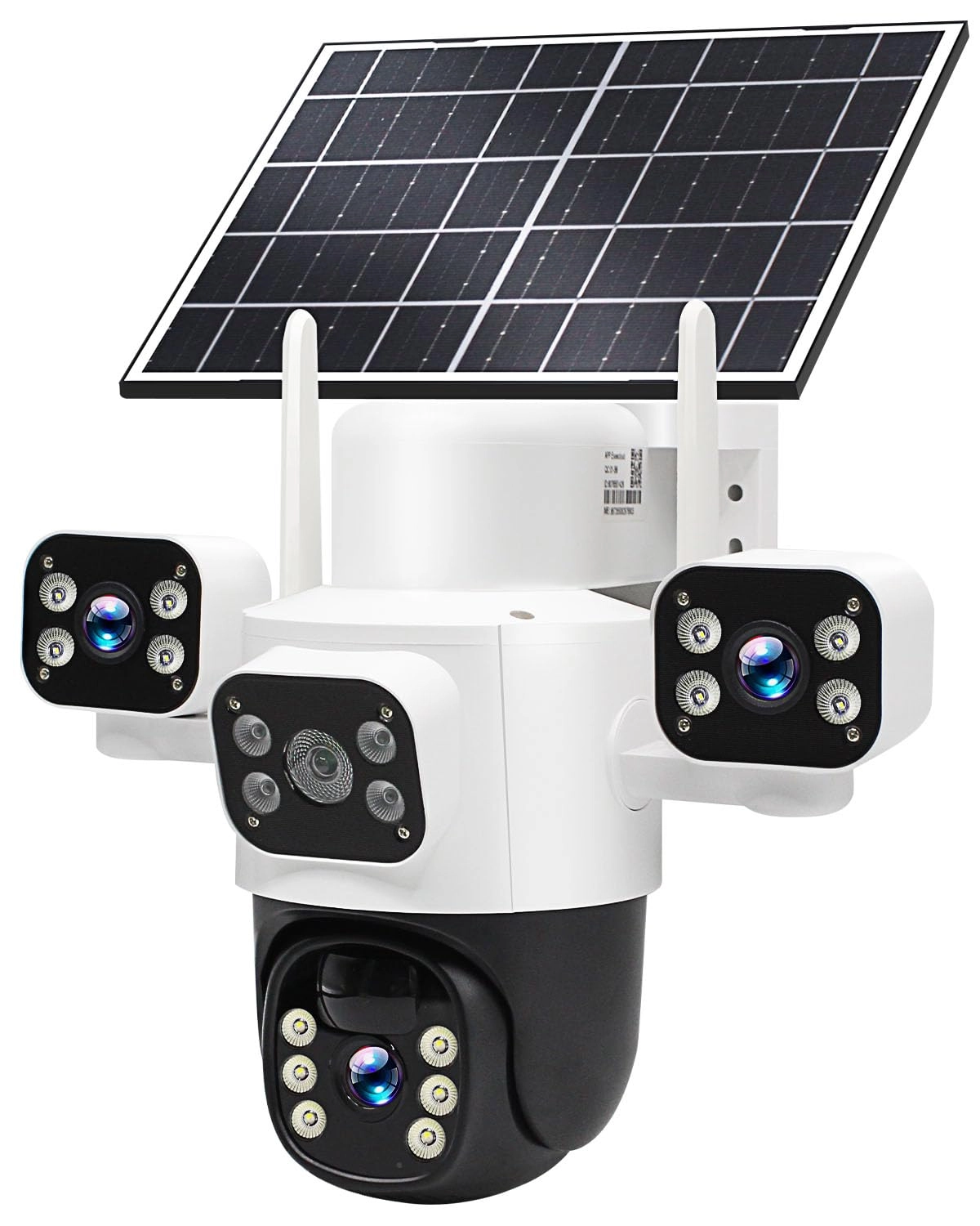 GUDFIDELIO Solar 3-Lens Security Camera 2K