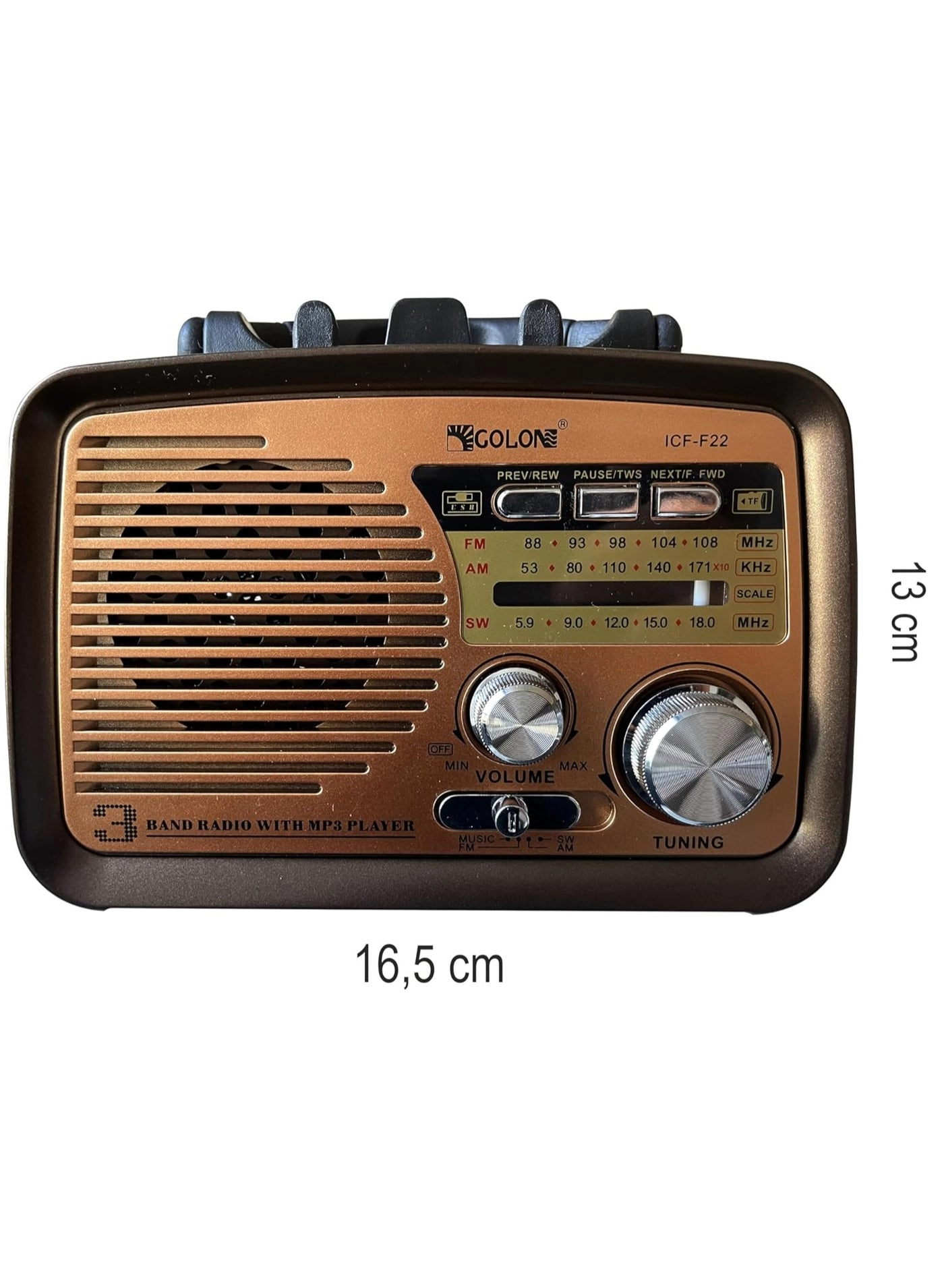 ICF-F22 - 3-Band Radio