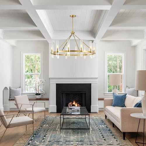 12-Light Chandelier - 3000K Dimmable