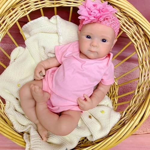 Reborn Baby Doll - 18 Inch Silicone Pink Ages 3+