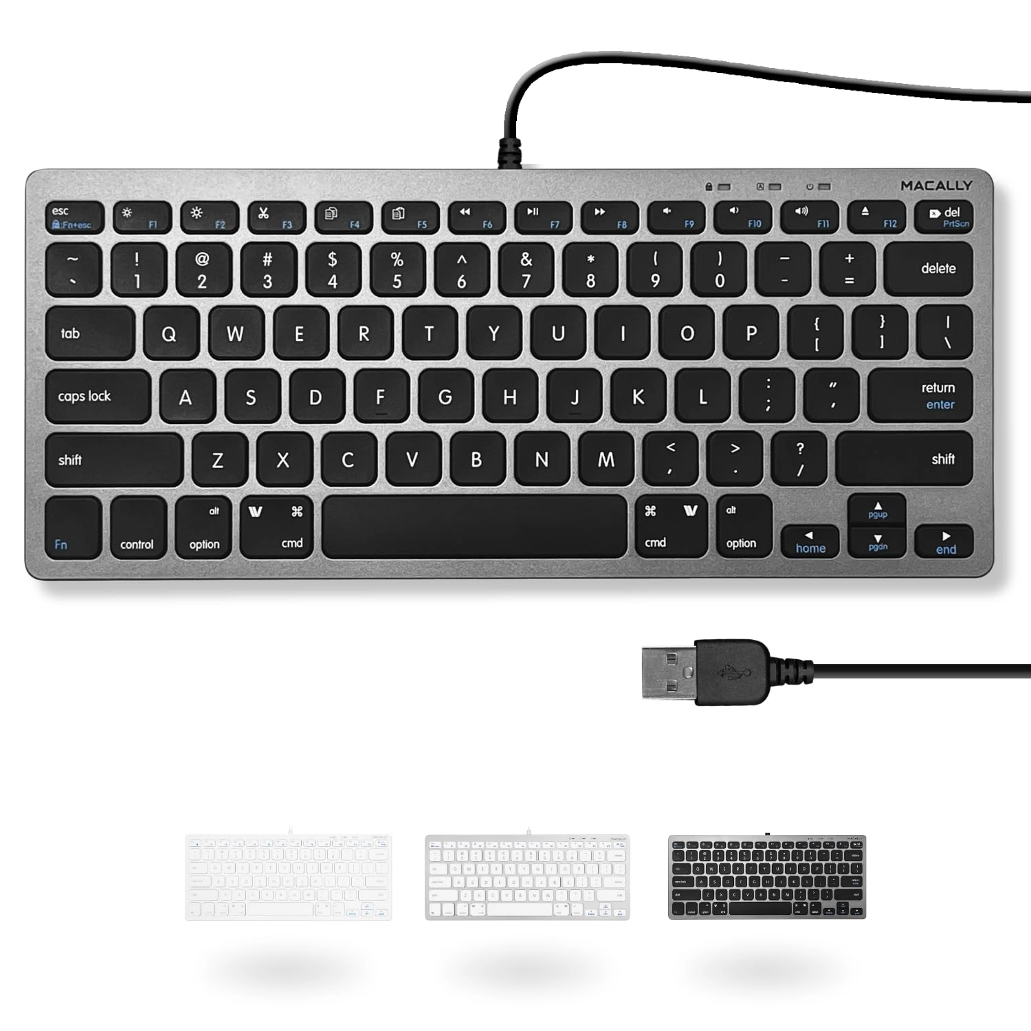Mace Group Inc / Macally Peripherals slimkeycsg - Compatible with Mac & Windows Wired