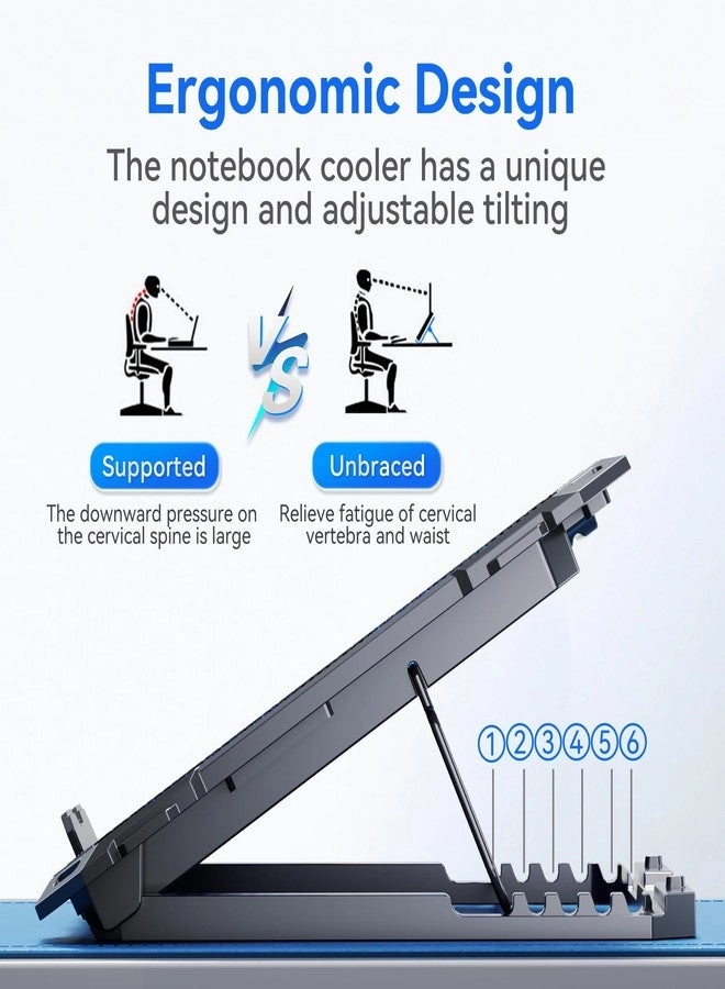 Gaming Laptop Cooling Pad - 8 Fans 15-17.3 Inch