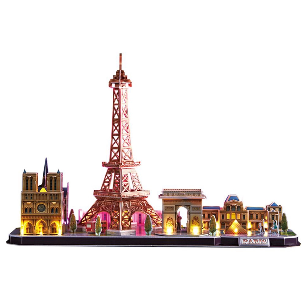 City Line Paris 3D Puzzle (ALGT-L525H) - 115 pcs, LED