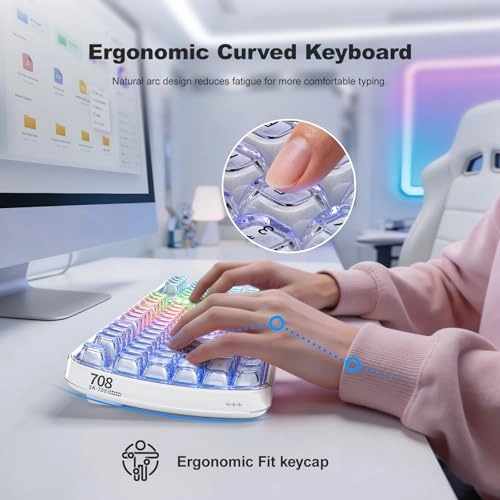 Clear Wireless Keyboard - USB-A