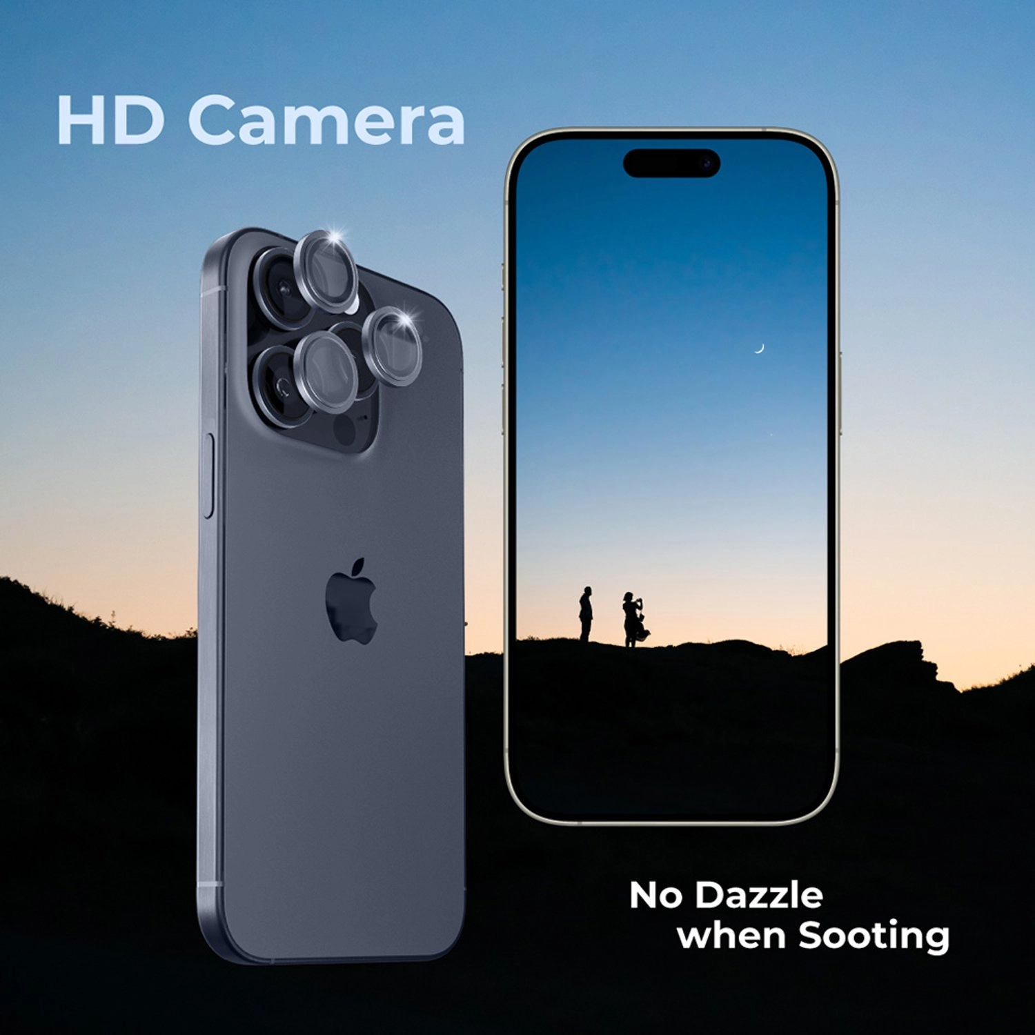 Scratch-Resistant Camera Lens Protector for iPhone 15 Pro Max