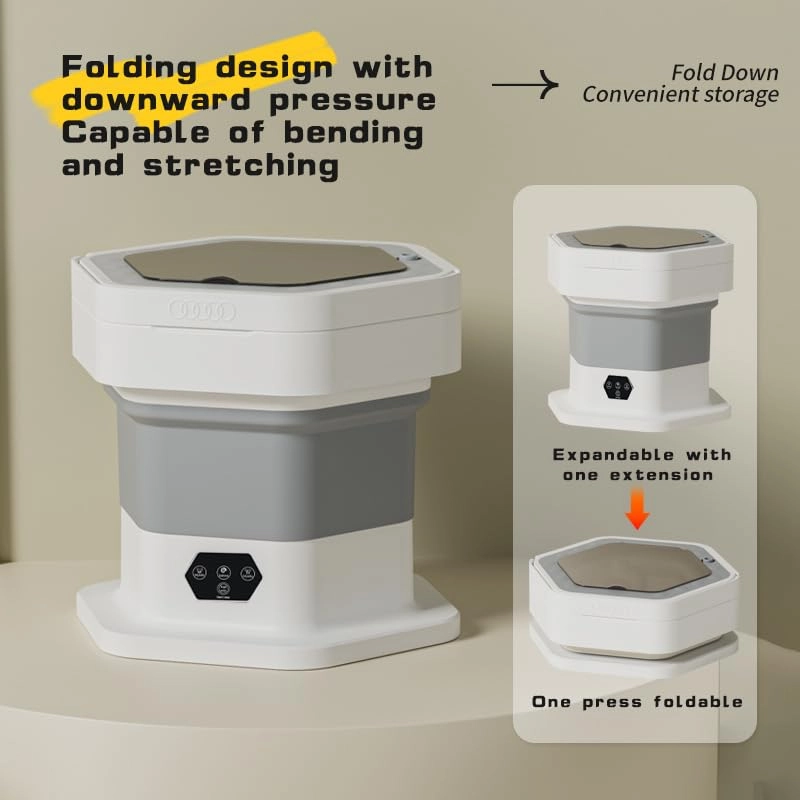 Portable Washing Machine, Portable Washer and Dryer, Small Collapsible Laundry for Travel, Large Capacity Foldable Mini Washing Machine for Apartment, Dorm, Camping, RV,