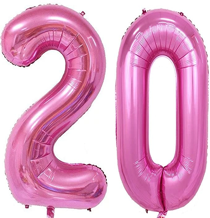 Party Time Trading LLC Number Balloons - two pcs Birthday