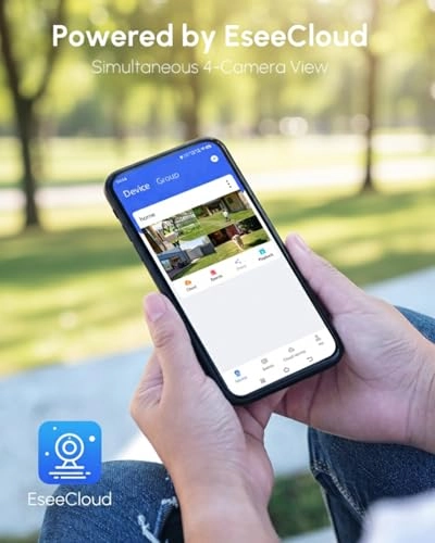 Wireless Solar Security Camera 2K/4MP