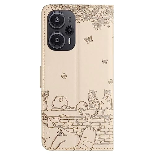 Cat Wallet Case for Xiaomi POCO F5 5G