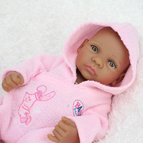 Reborn Baby Doll - 10 inch 25 cm Silicone black skin Ages 3 months+