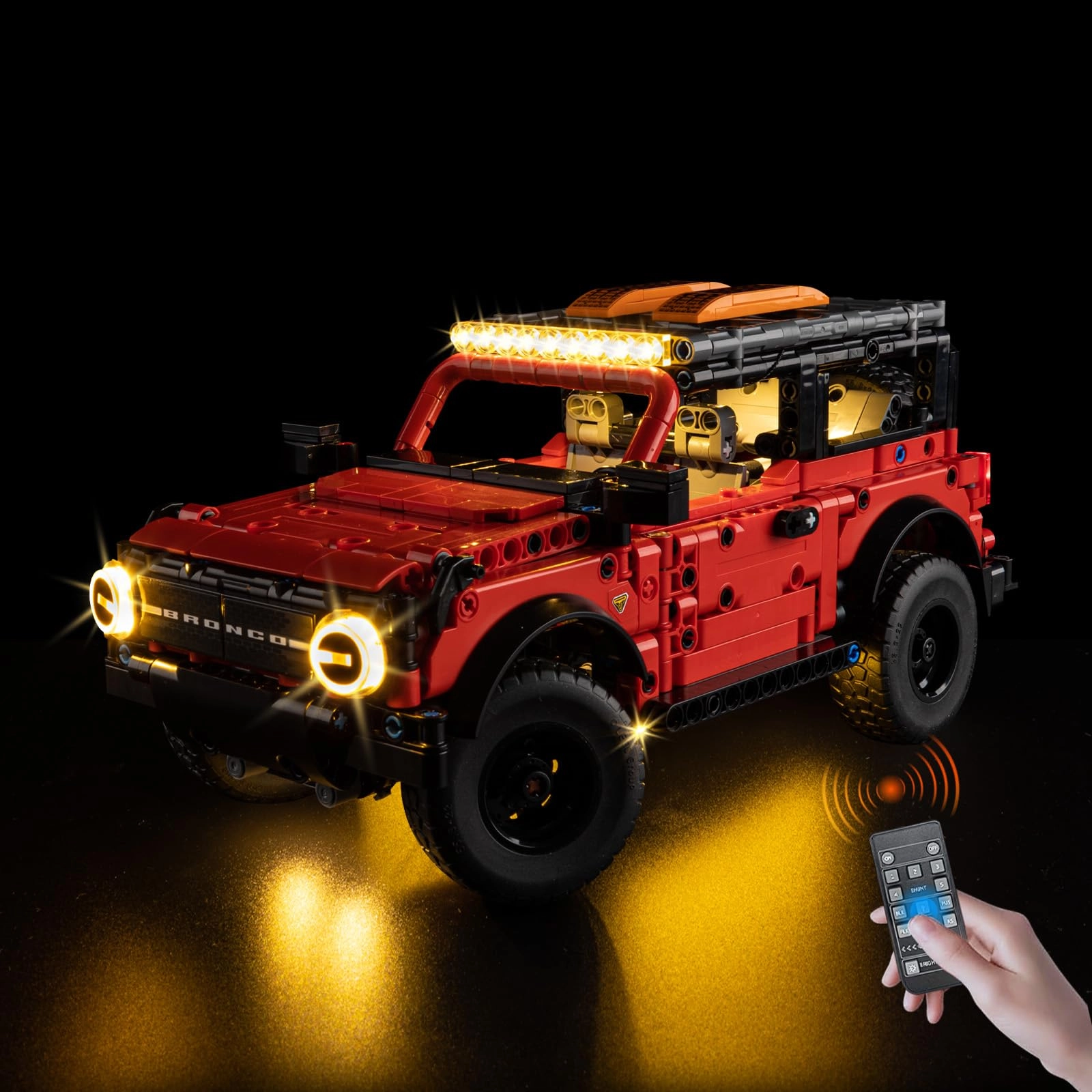 Light Up Kit - for Lego Ford Bronco 42213 Wired Dimmable