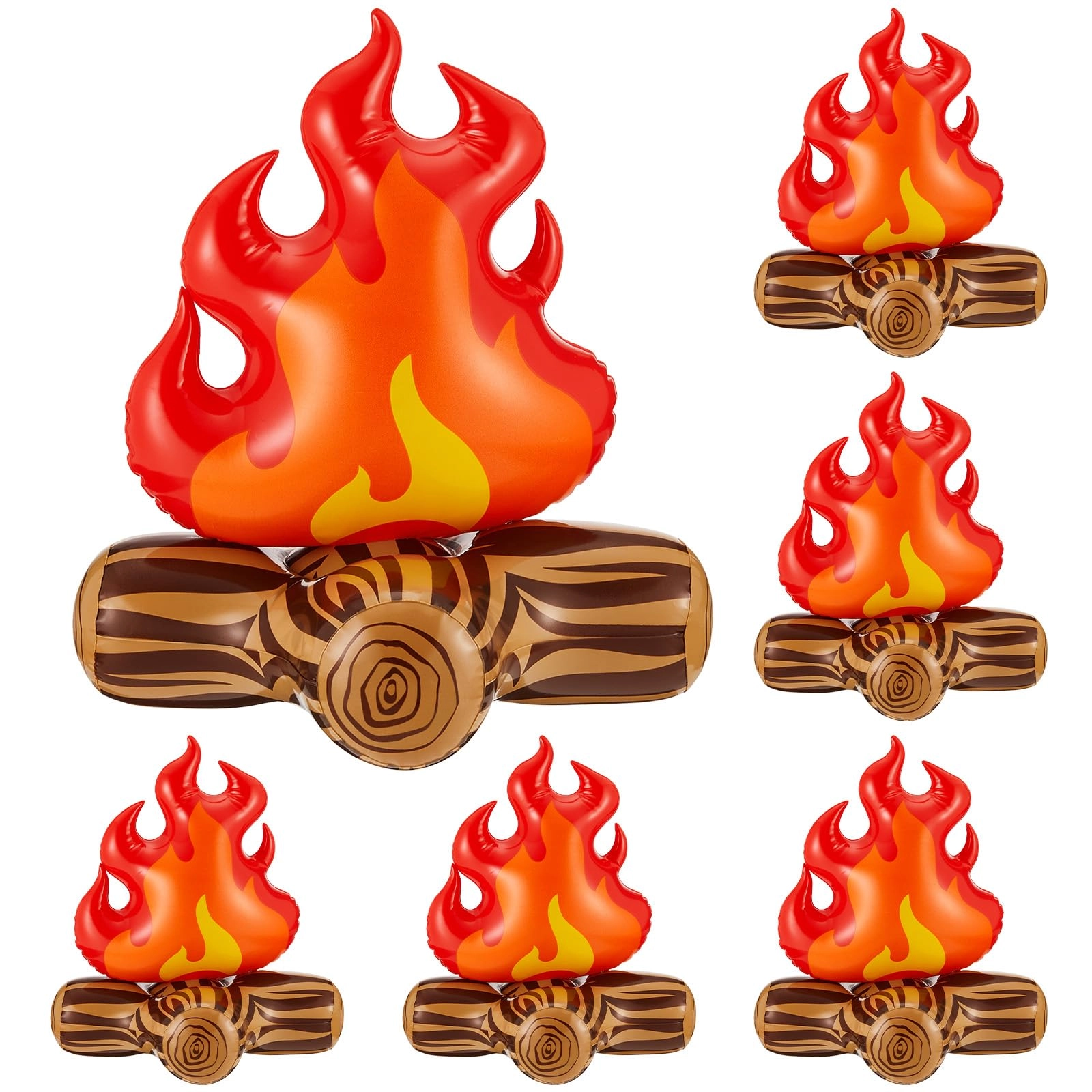 Sumind Inflatable Fake Campfire - 6 pieces general celebration