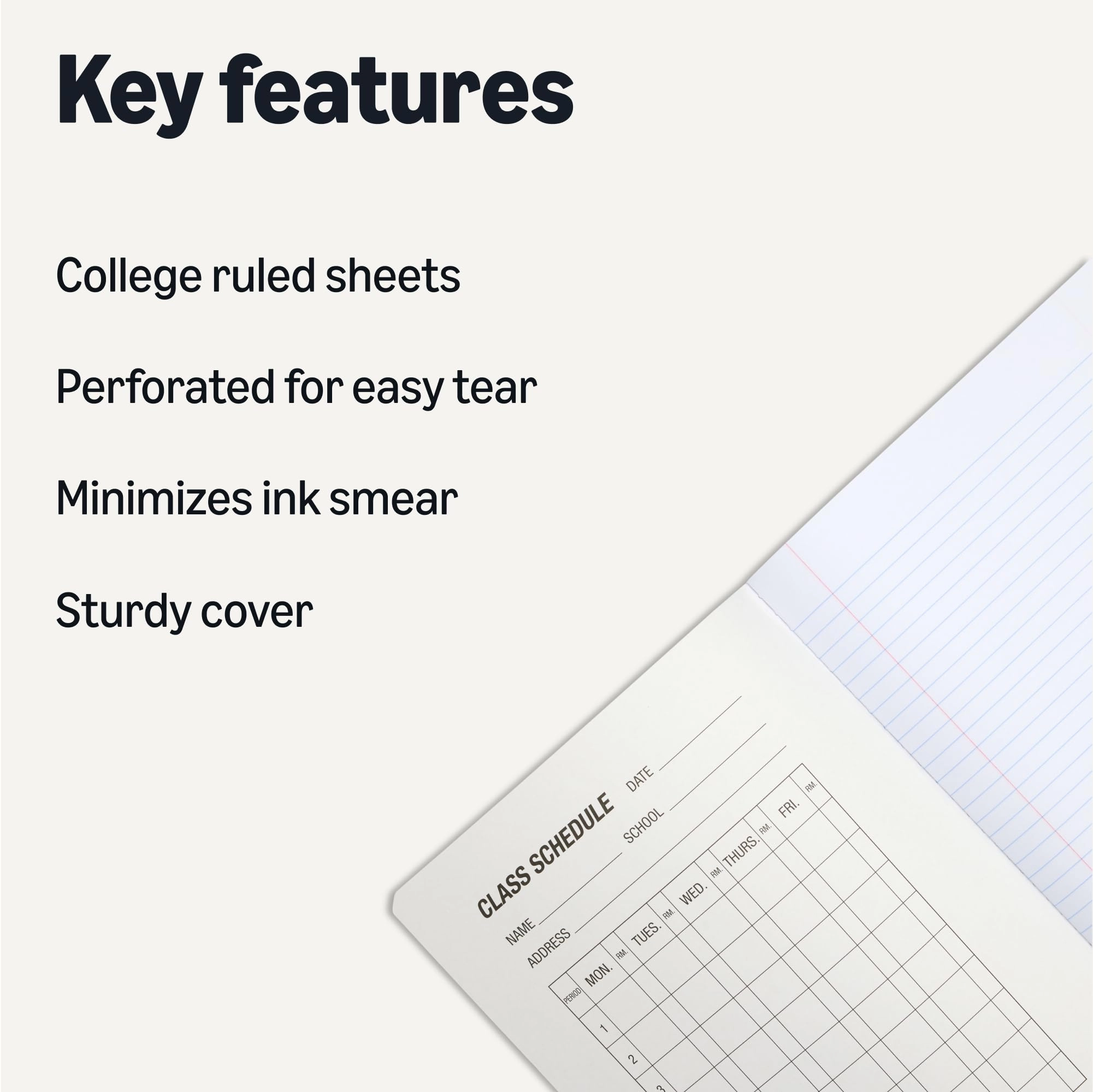Composition Notebook - Lined 100 Sheets Pack