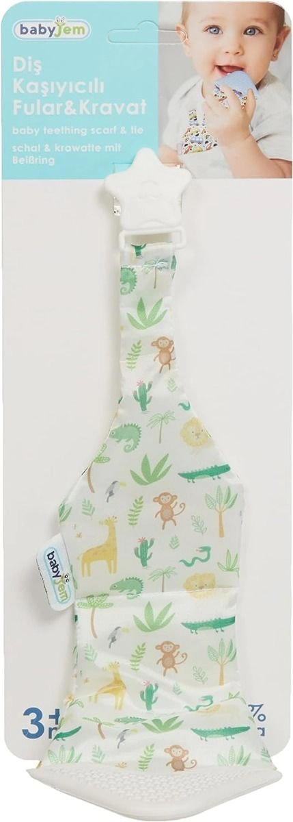 Baby Teething Scarf & Tie - food-grade silicone Polyester