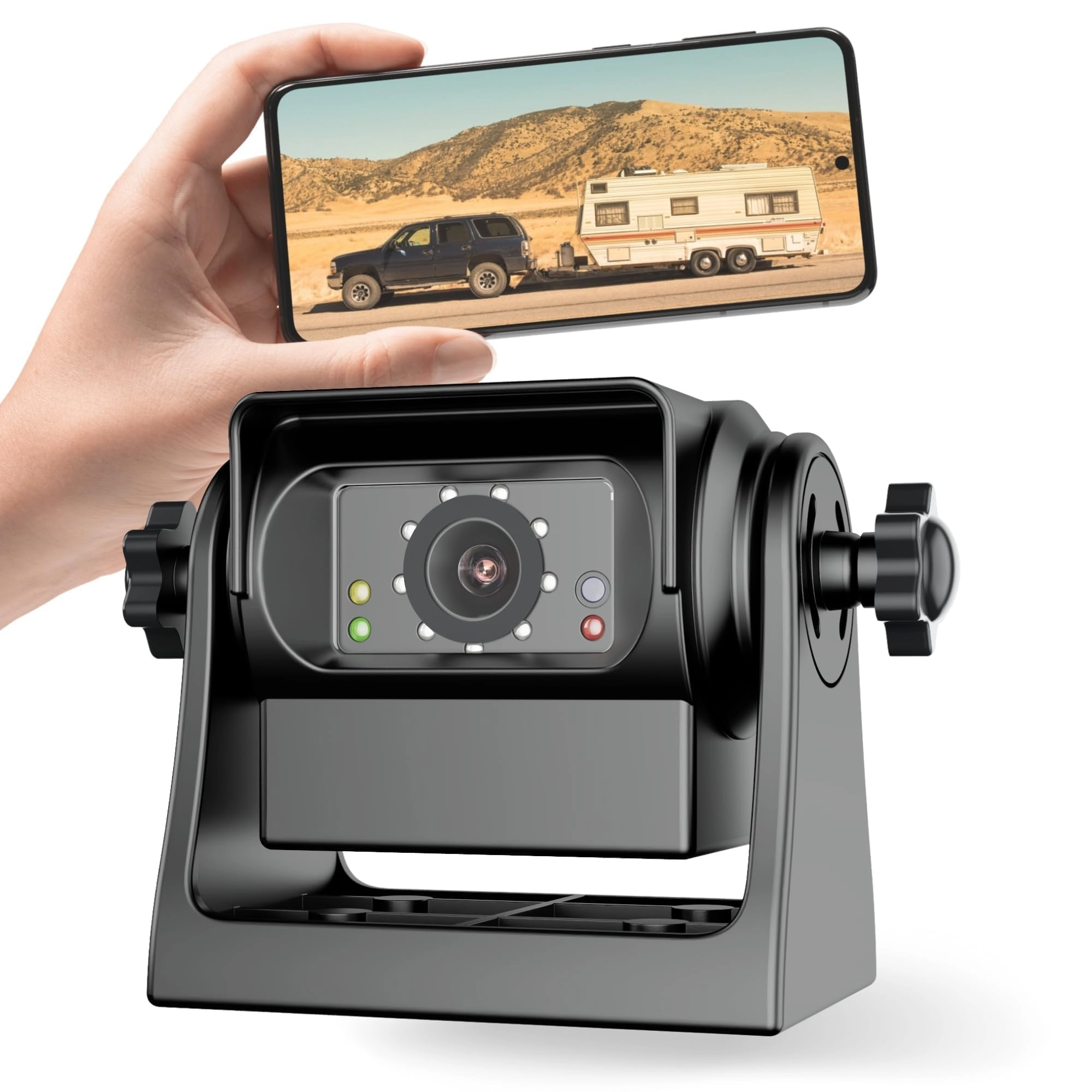 Wireless WiFi Magnetic Hitch Backup Camera - Night Vision 1080P
