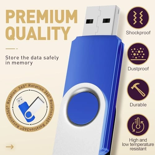 Swivel Flash Drive - USB 2.0 128MB Pack