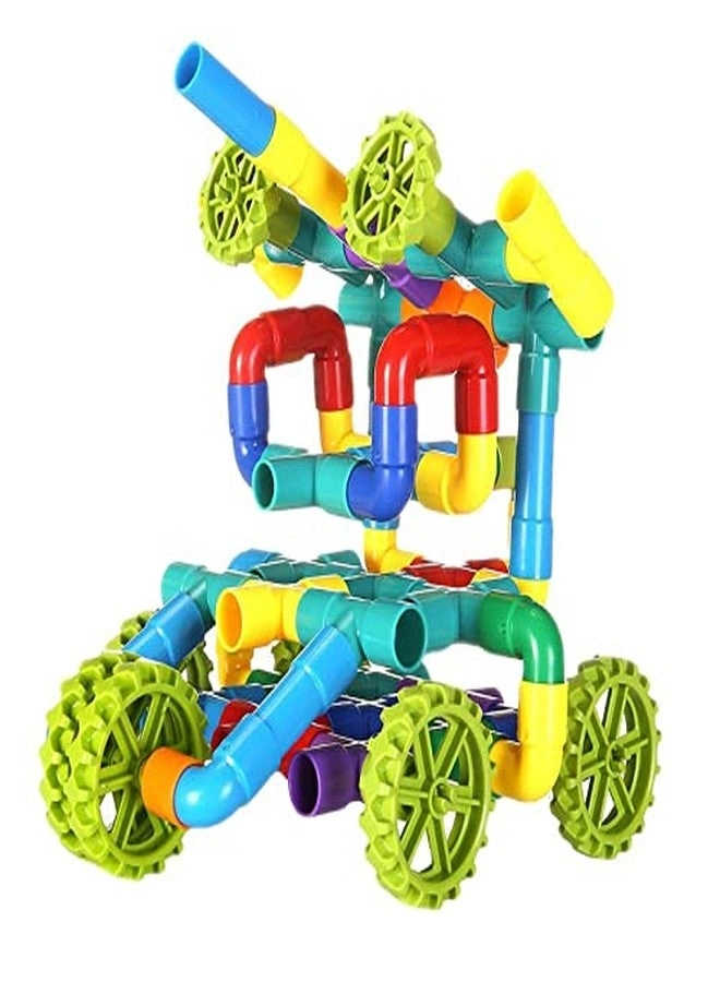 Plastic Building Blocks - Wheels Multi Color