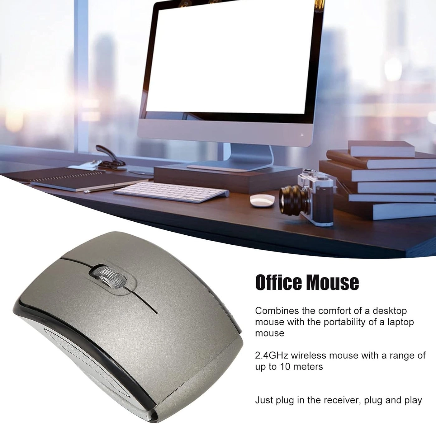 Folding Wireless Mouse - 2.4G