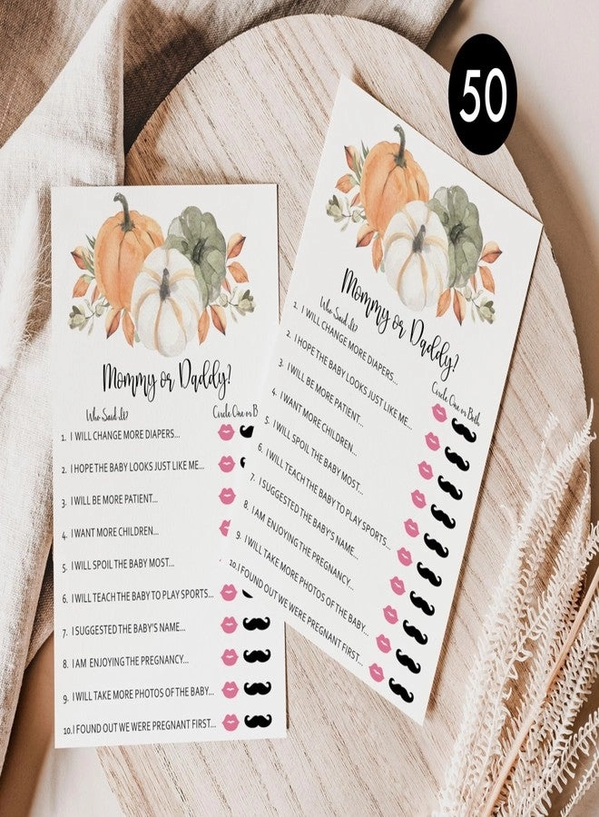 Baby Shower Who Said It? - 50-Cards Gender Neutral