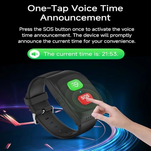 Fall Detection Smart Watch 40.5mm ABS + Silicone