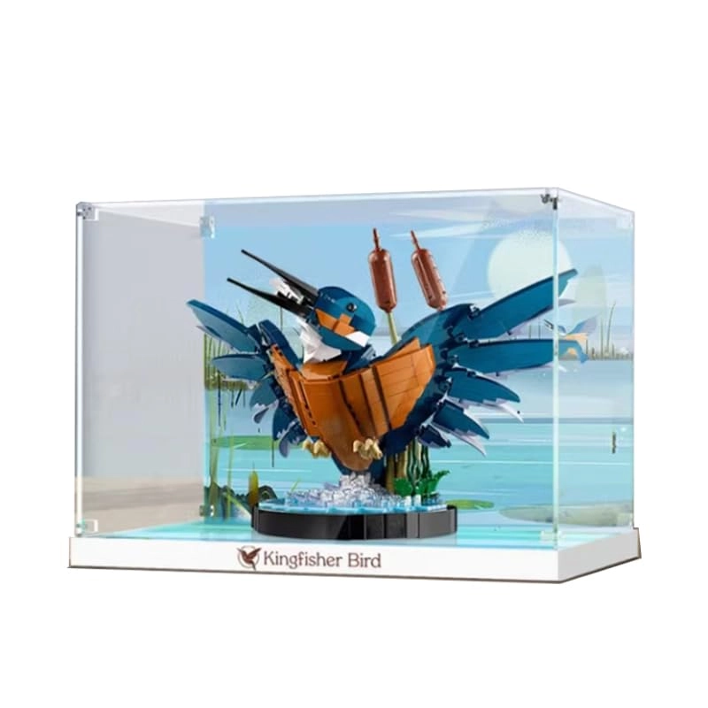 Lego Icons Display Case (10331) - Clear Acrylic Black Bottom