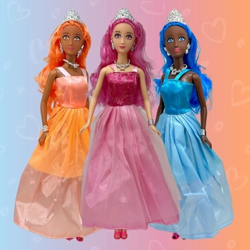 Belle of the Ball Princess Dolls - 11.5" Plastic Caucasian