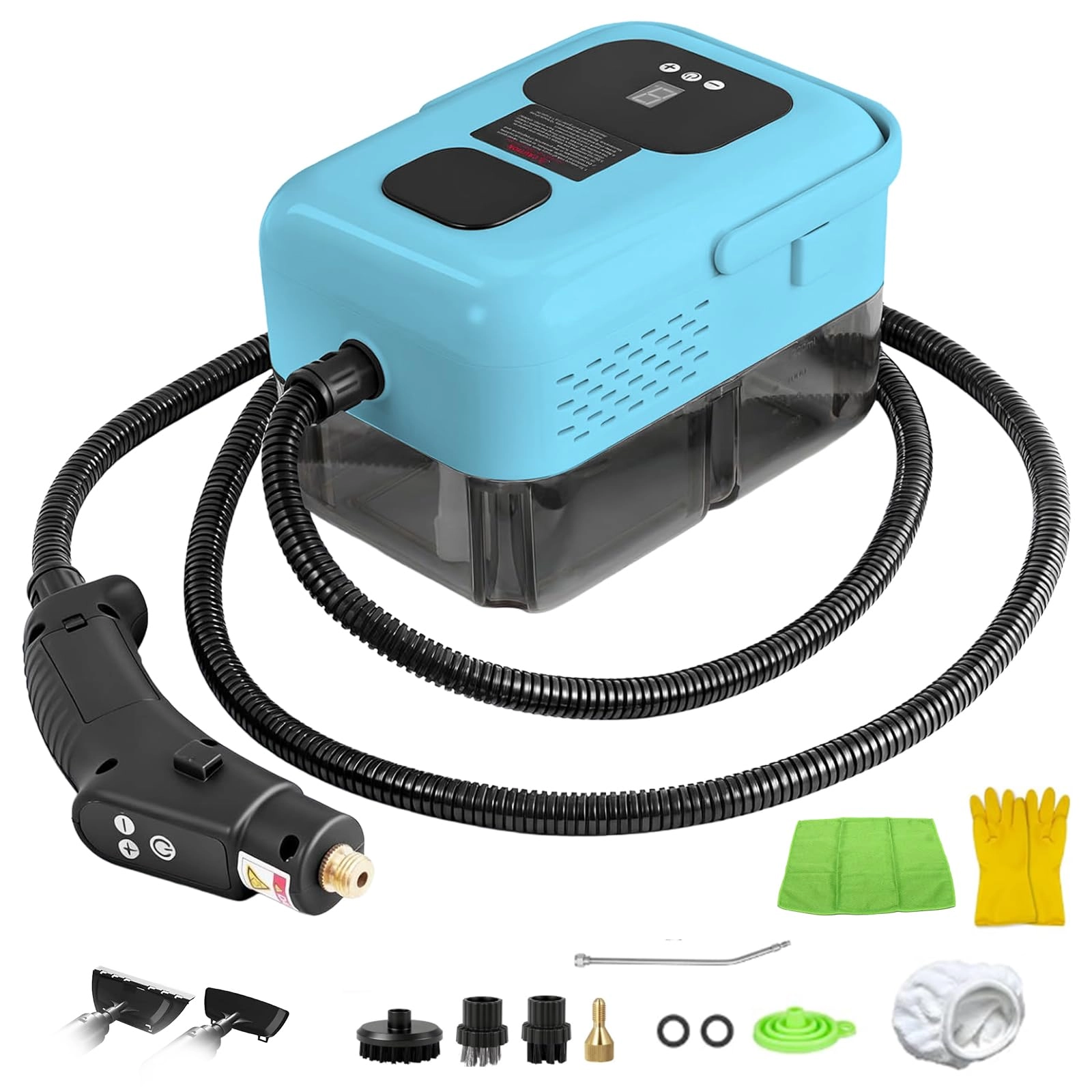 WoskjXas Portable Steam Cleaner - 3.0 bar 1.2 L