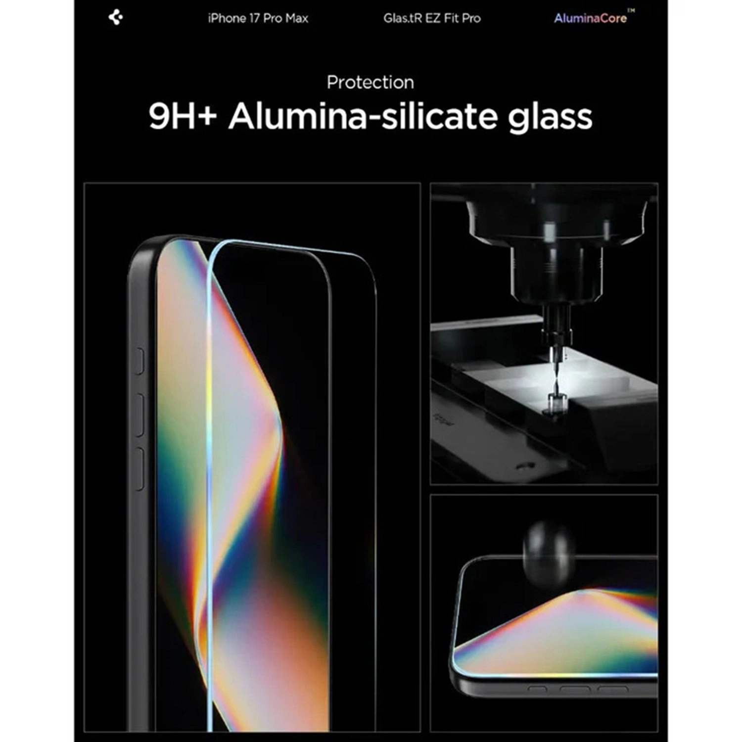 Clear Tempered Glass Screen Protector for iPhone 17 Pro Max (2-Pack)