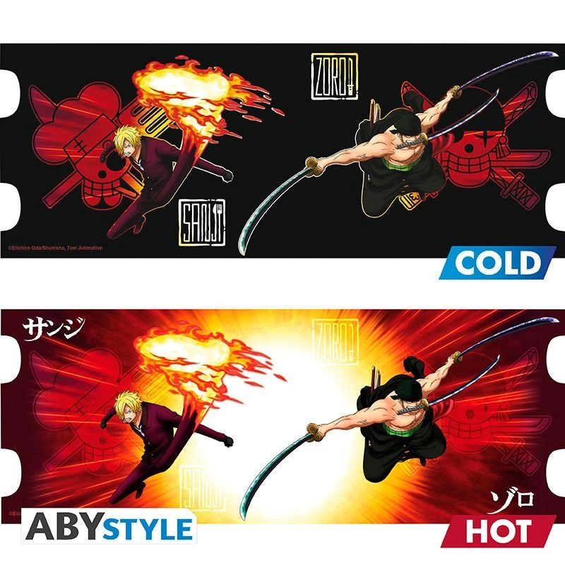 One Piece Zoro & Sanji Mug - Heat Change - 460 ml