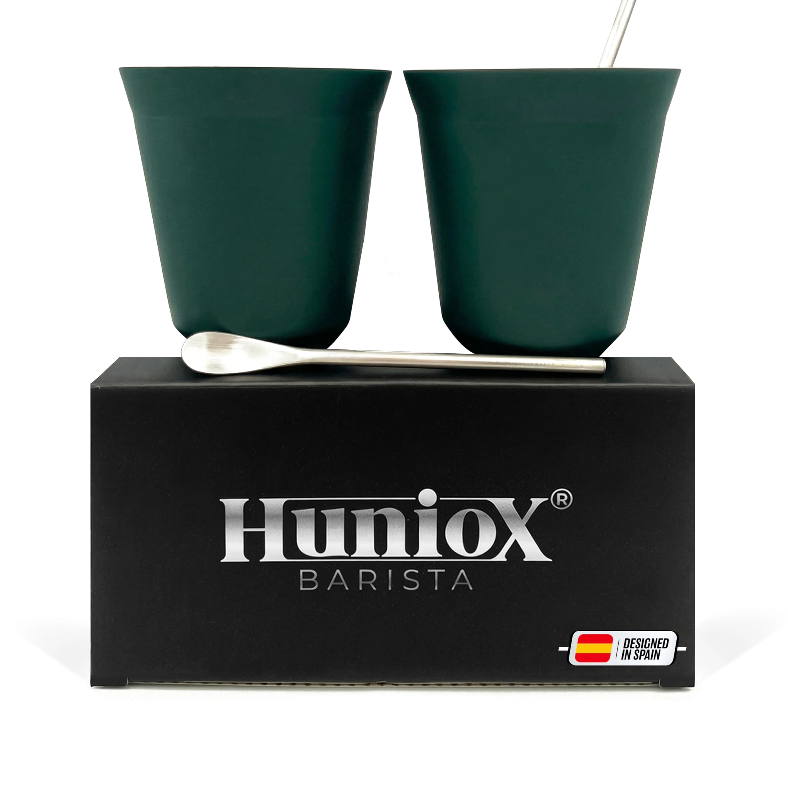 huniox Coffee Mug - 2 pcs - Double Walled - 250 ml