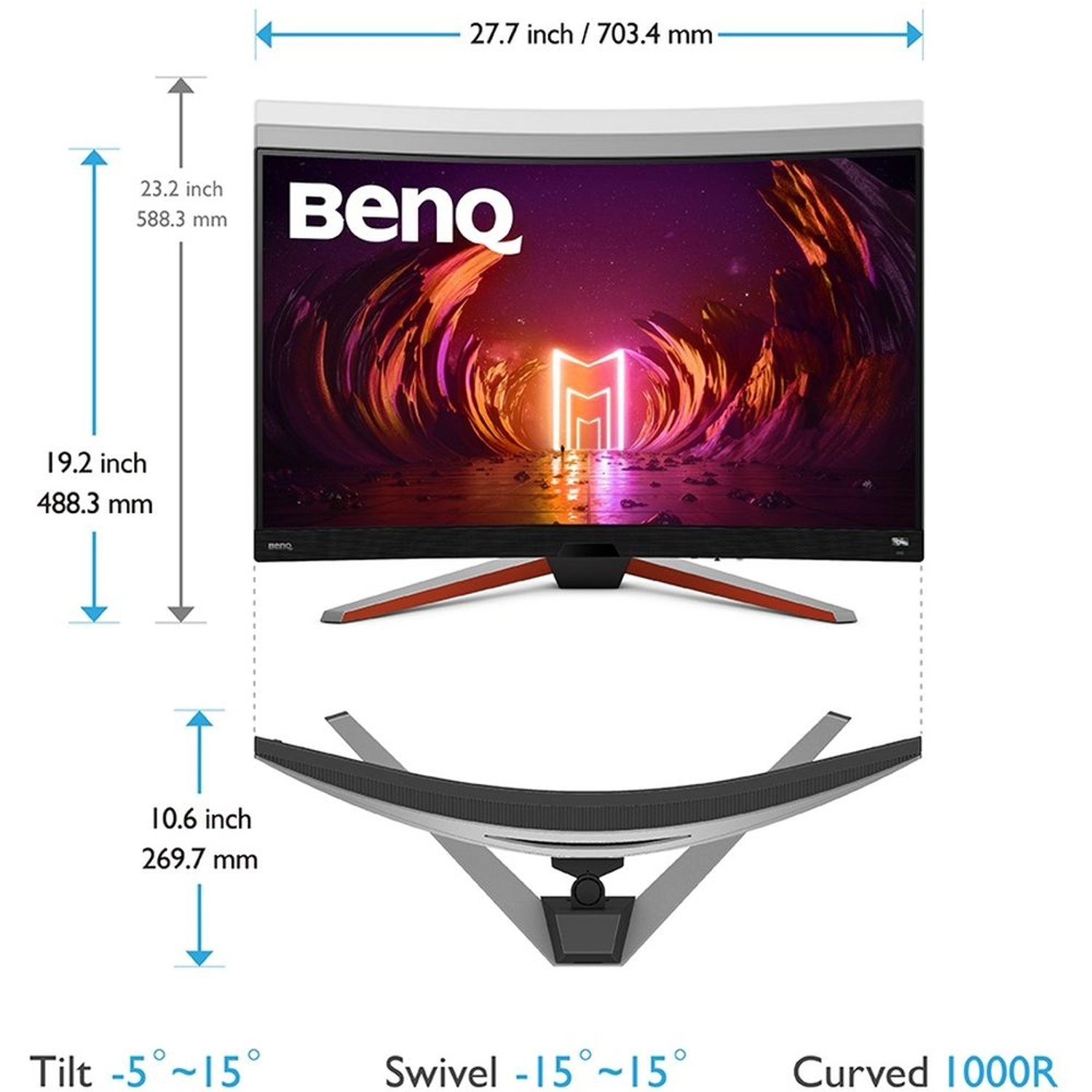 EX3210R - 32 inch 2560x1440 Pixels
