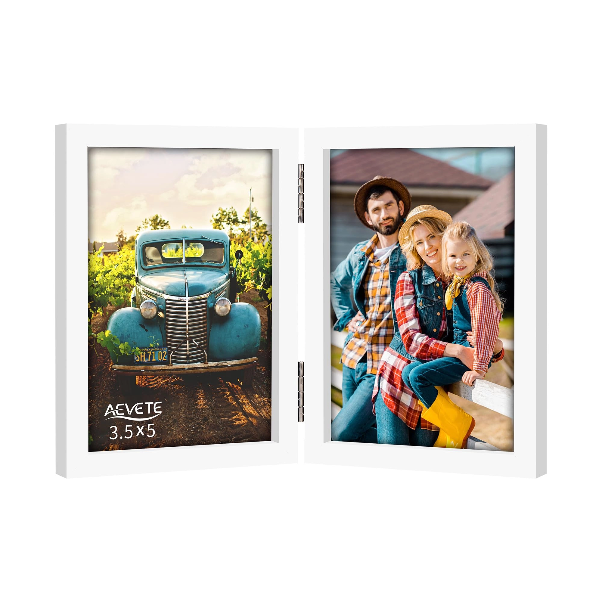 Double Picture Frame - 3.5x5 in 2 picture frames