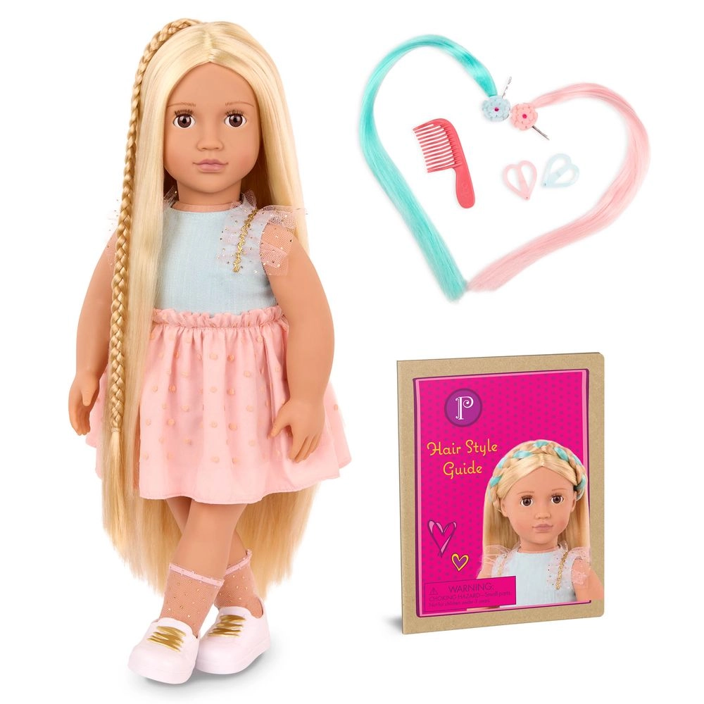 Poppy Fashion Doll Playset - 18-inch Blonde Hair Ages 3+