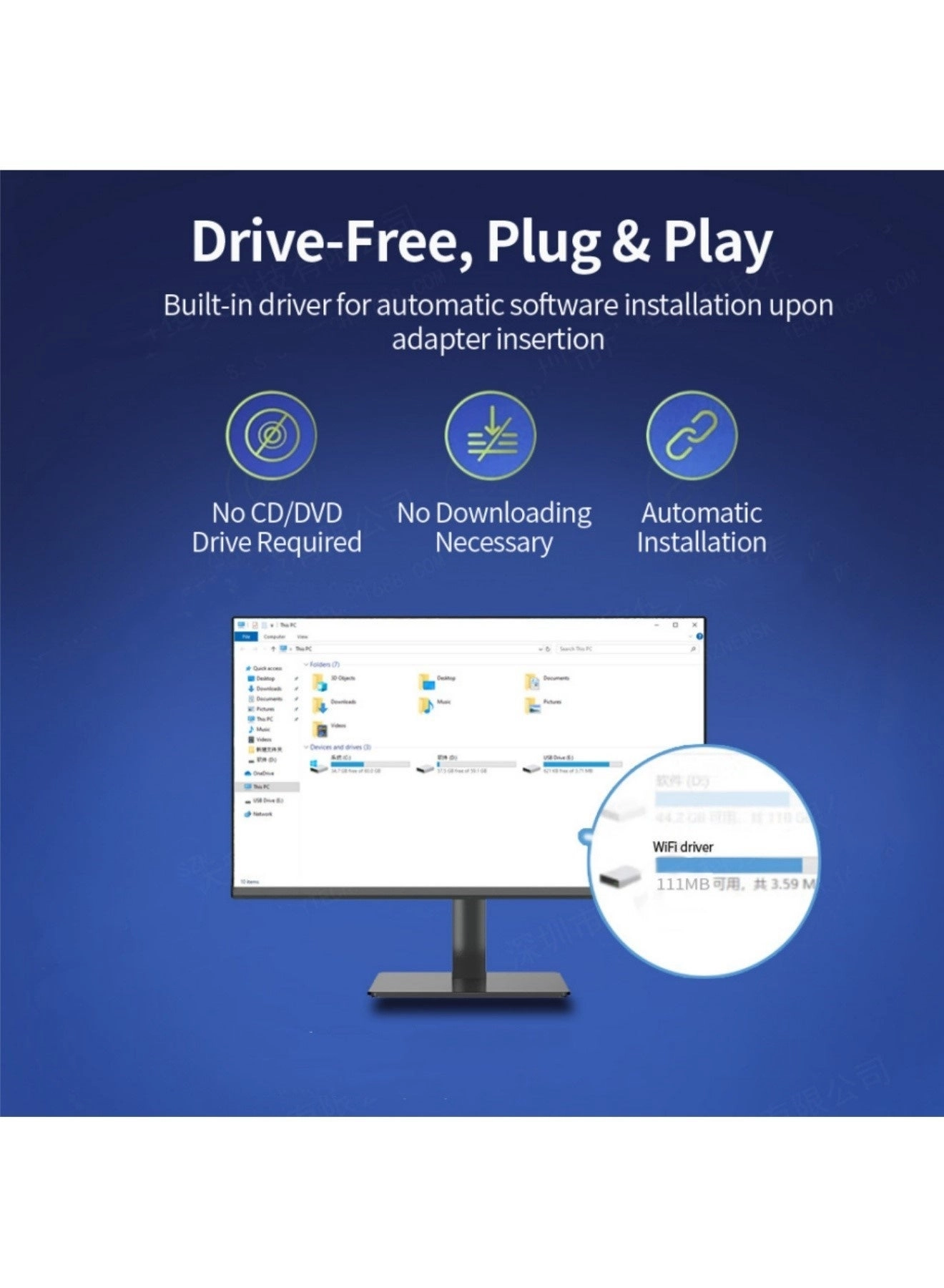AE501360 - 5GHz/2.4GHz USB Wireless