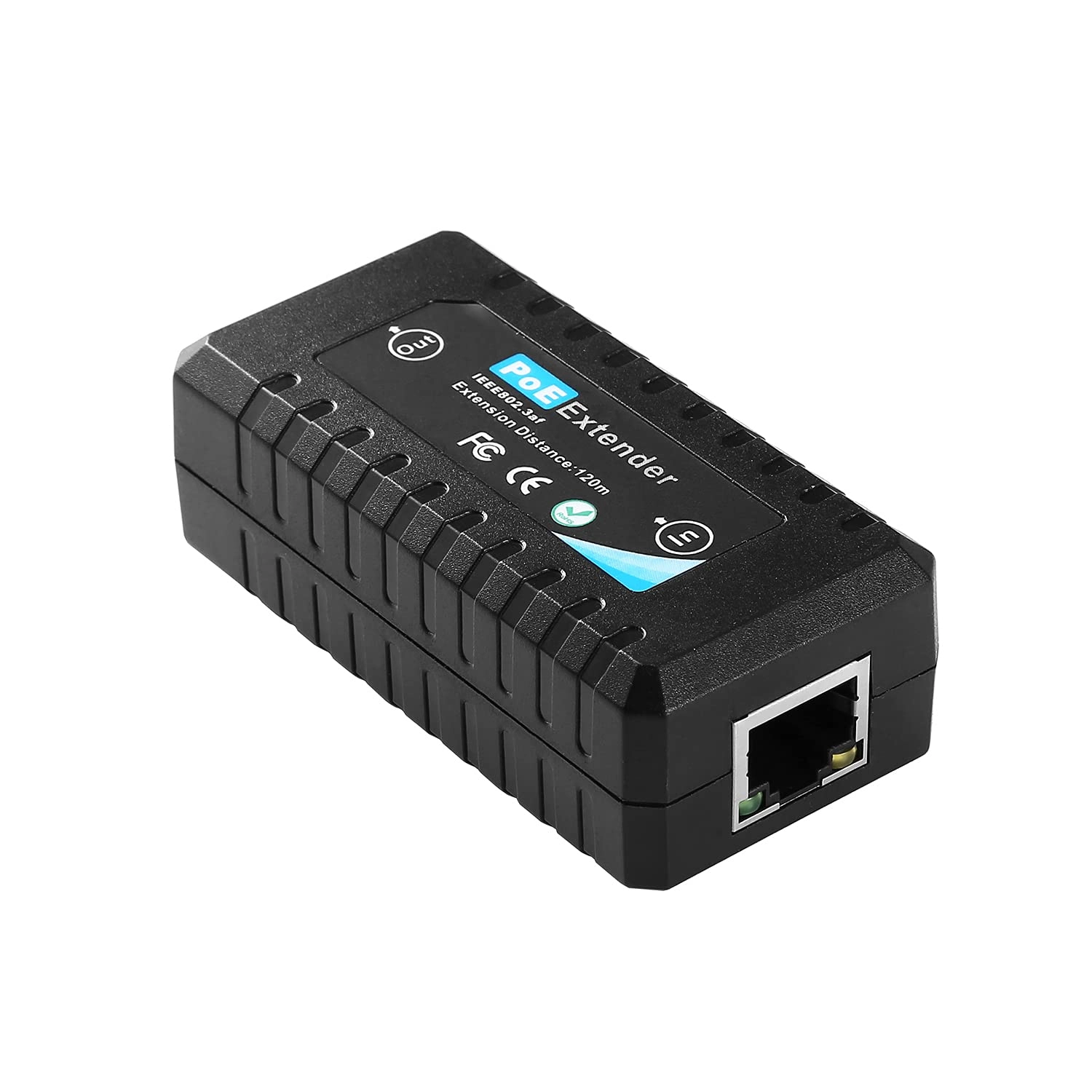 Revotech POE Extender - 48V 12.2W 1 IEEE 802.3af 100Mbps 15.4W