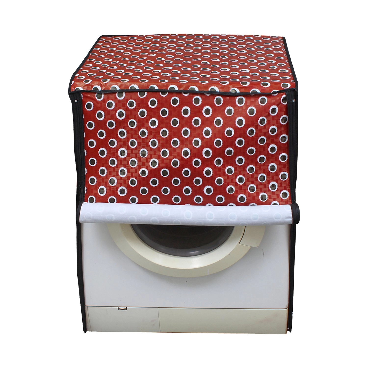 Dream Care Furnishings Pvt Ltd PVC Front Load Washing Machine Cover - 6 kg 58.4 x 58.4 x 88.9 cm Design11
