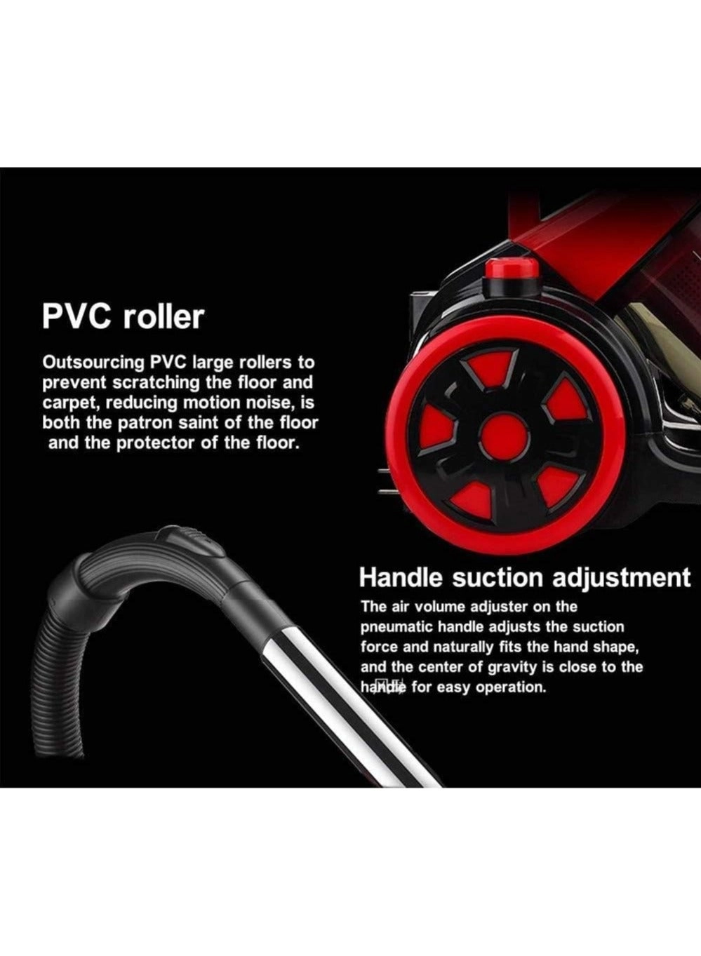 Multi-Cyclonic Bagless Corded Canister Vacuum Cleaner - 2.2 L 1200 W 4.2m cord